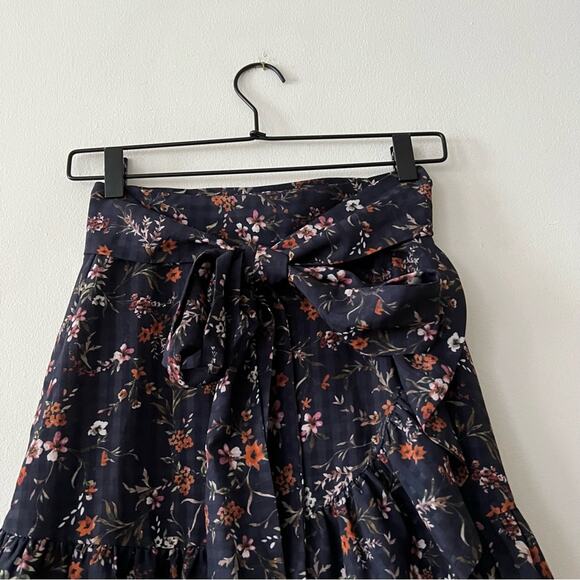 Revolve Tularosa Maida Ruffle Skirt in Burlingame Floral - Picture 3 of 7